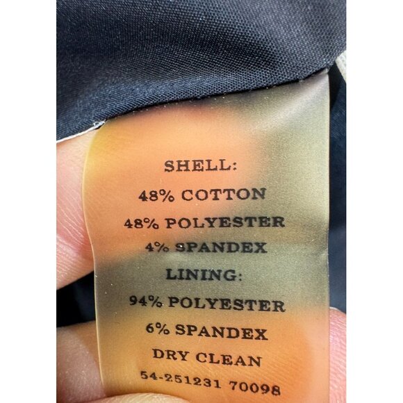 Ann Taylor Womens Blazer Size 0 Dark Navy Preppy Office Wear - Picture 3 of 9